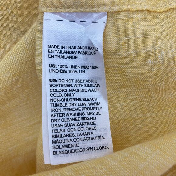 Chico's Yellow Button Down Shirt - Picture 14 of 15